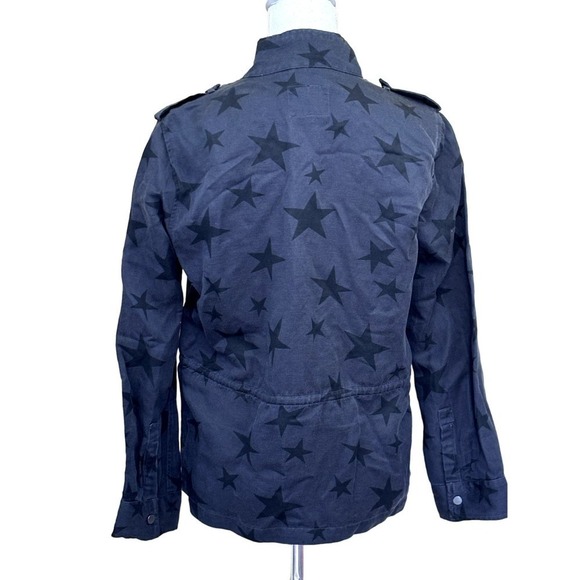 Rails Trey Star Print Utility Jacket, gray, extra small, twill, bohemian - Picture 4 of 12